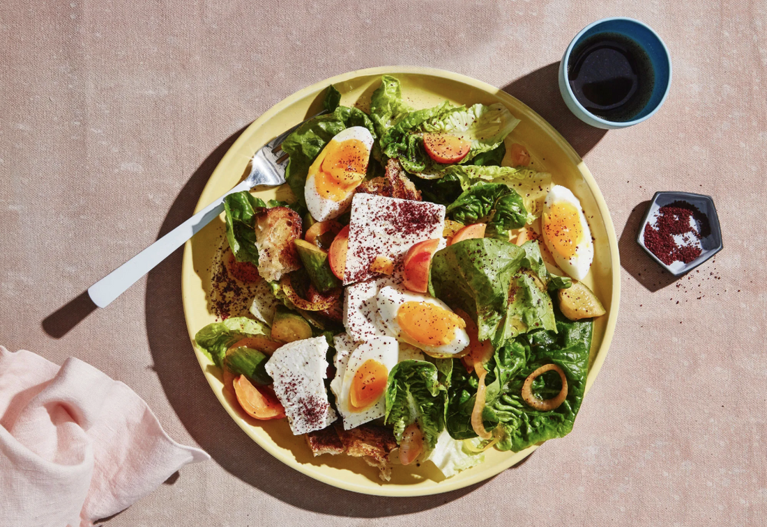 Sumac Egg & Pickled Onion Salad